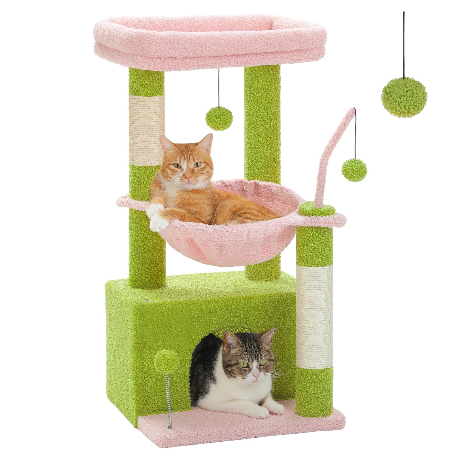 Arbre a chat 4 en 1 design cactus 80cm