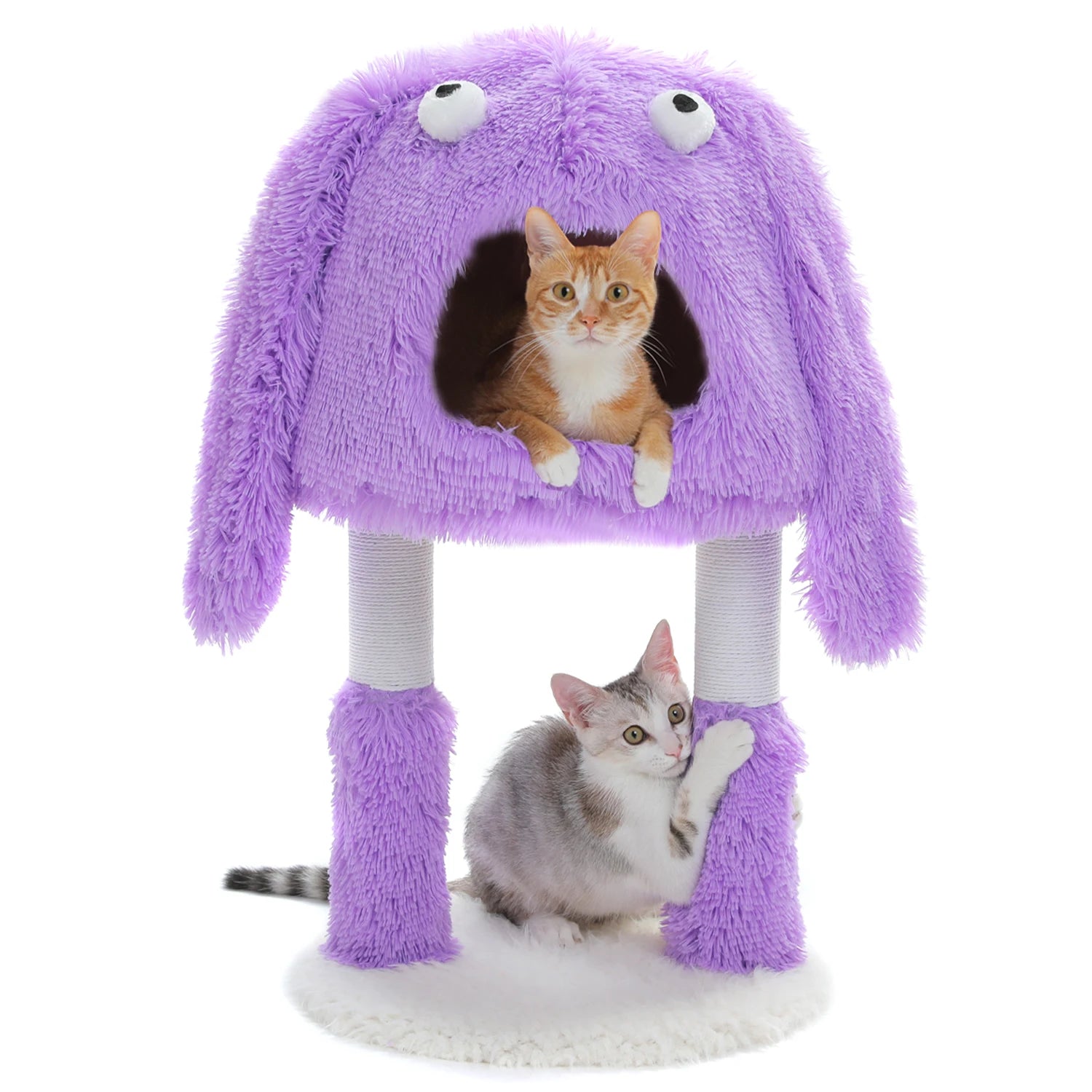 Arbre a chat design monstre violet 71cm
