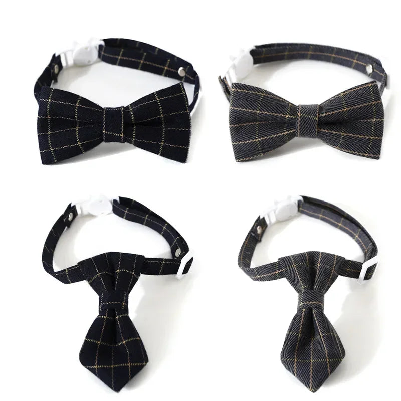 Collier/cravate en forme de noeud  élégant et discret pour chat