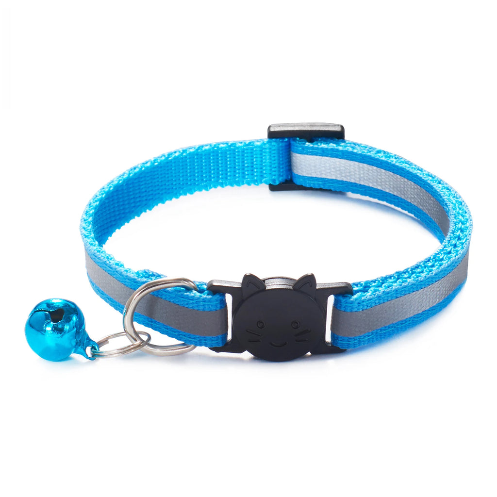 Collier réfléchissant avec clochette pour chat