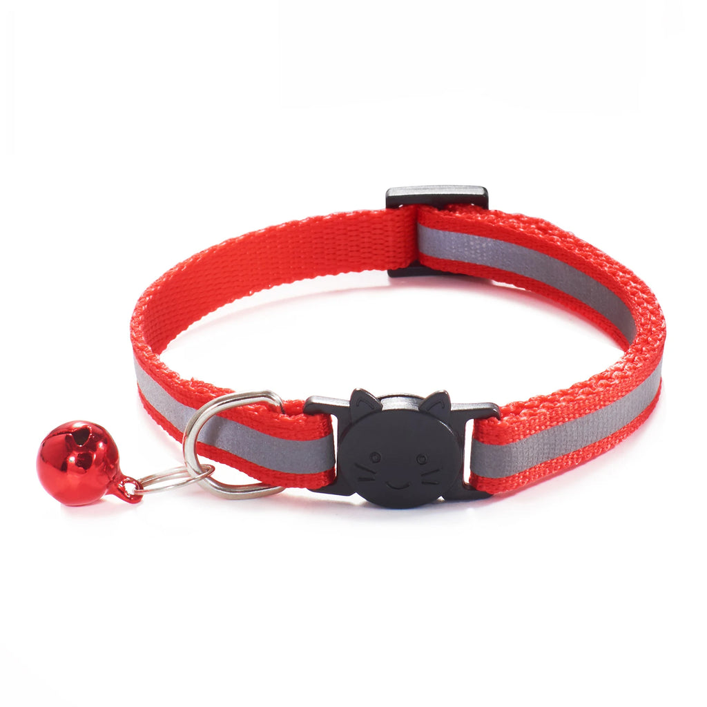 Collier réfléchissant avec clochette pour chat