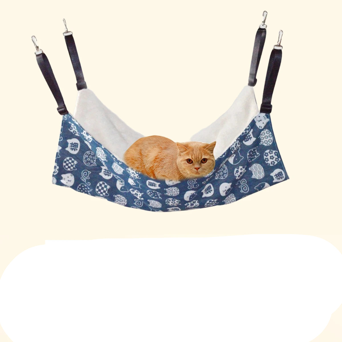 Hamac pratique pour chat a motif