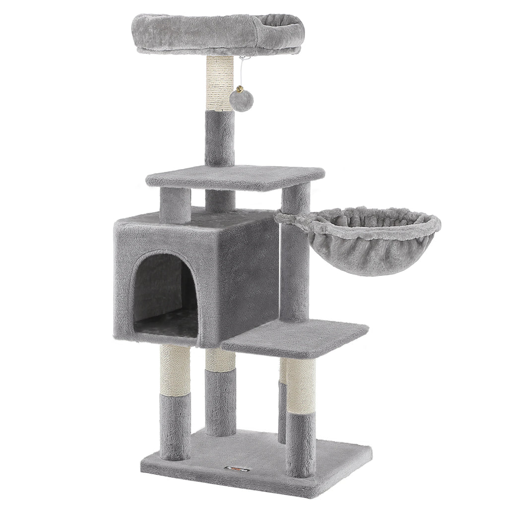 Très grand arbre a chat gris 110cm