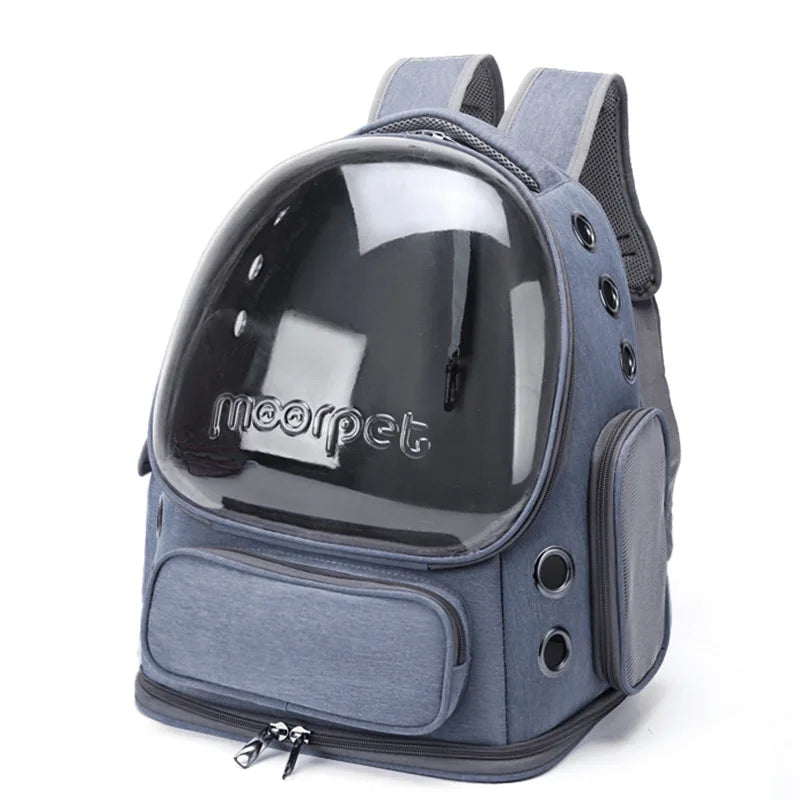 sac de transport transparent coloré pour chat 42*34*27cm