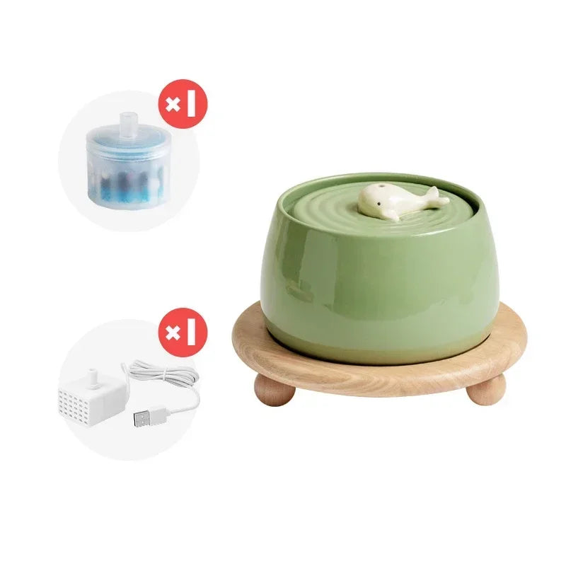 Fontaine a eau en céramique pour chat
