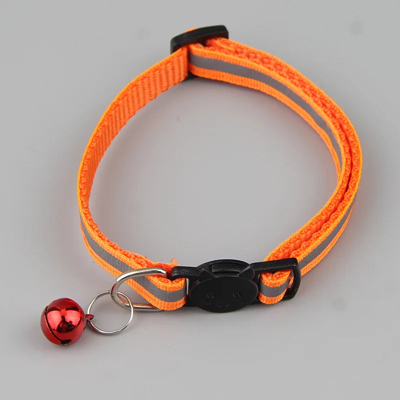 Collier pour chat réfléchissant avec petite clochette