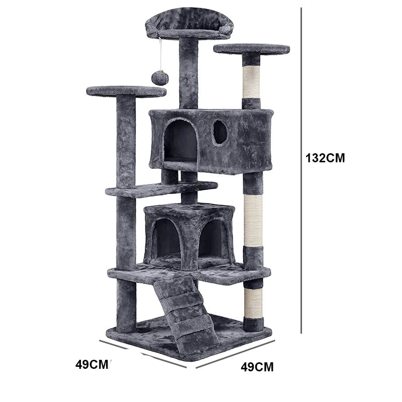 Arbre a chat XXL a niveau multiple 132cm
