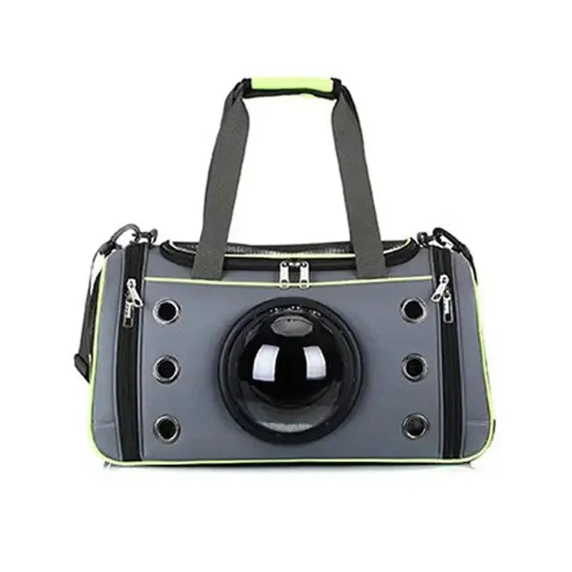 sac de transport pour chat pratique avec bulle
