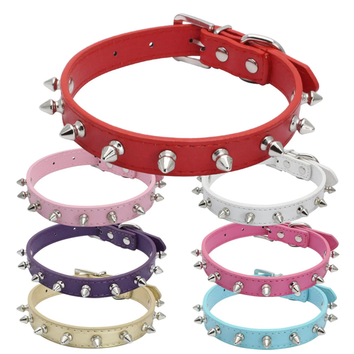 Collier a pointes rock pour chat