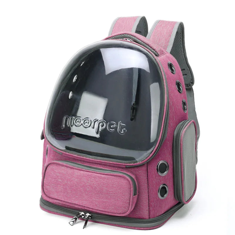 sac de transport transparent coloré pour chat 42*34*27cm