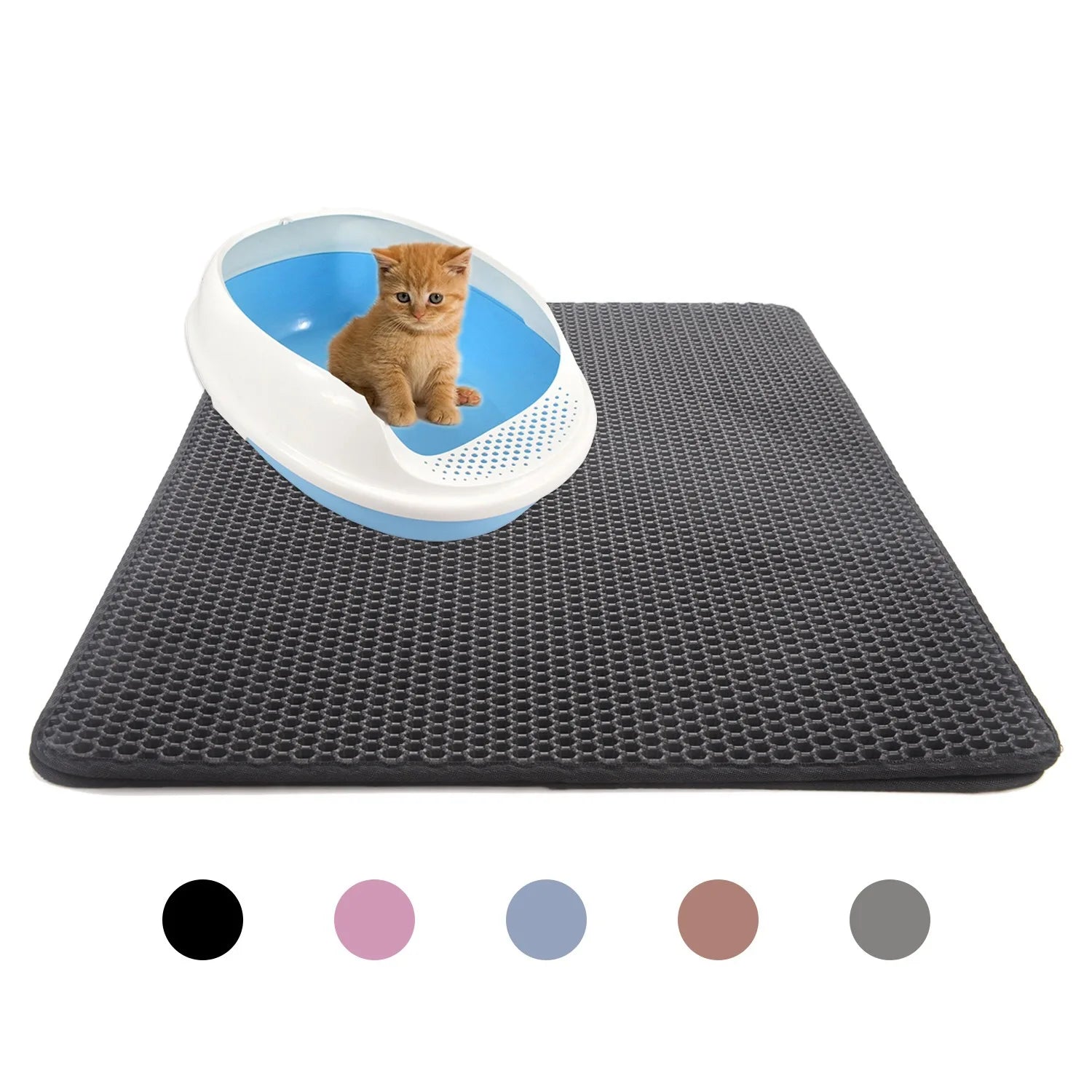 Tapis a litière coloré  pour chat waterproof