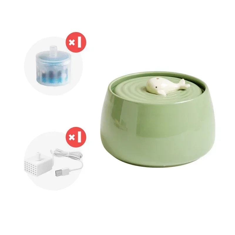 Fontaine a eau en céramique pour chat