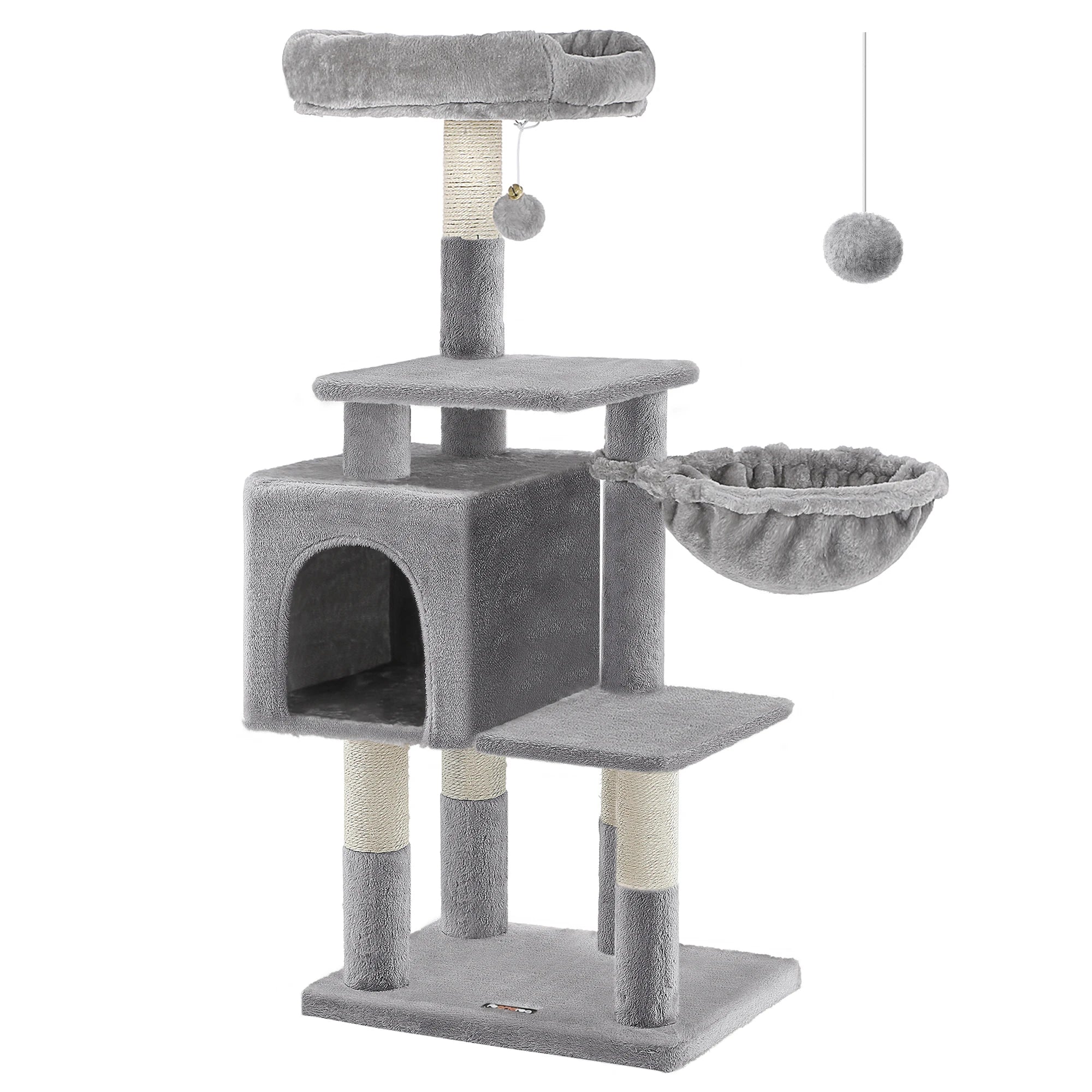 Très grand arbre a chat gris 110cm