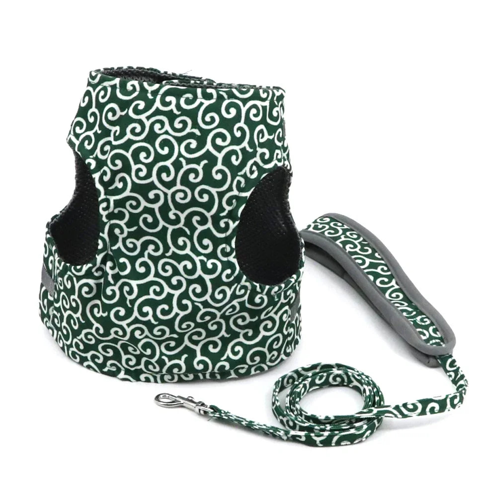 Harnais pour chat avec motif