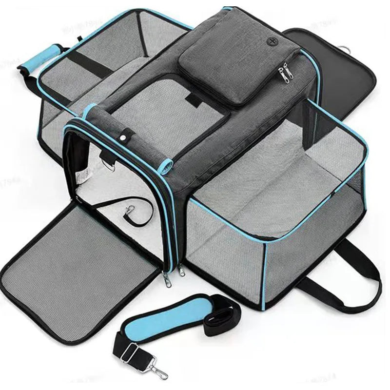 Sac de transport pour chat dépliable 48*31*30cm