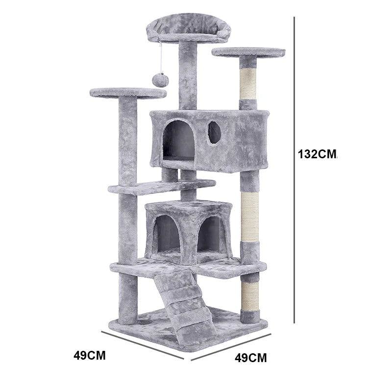 Arbre a chat XXL a niveau multiple 132cm