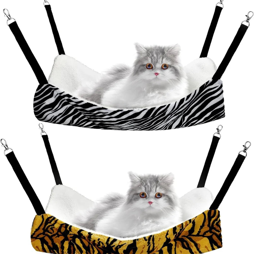 Hamac a motif léopard pour chat