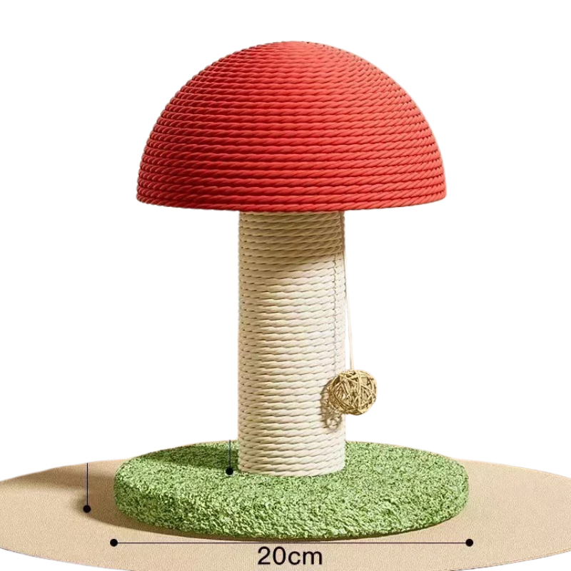 Griffoir pour chat  design champignon 18/28cm