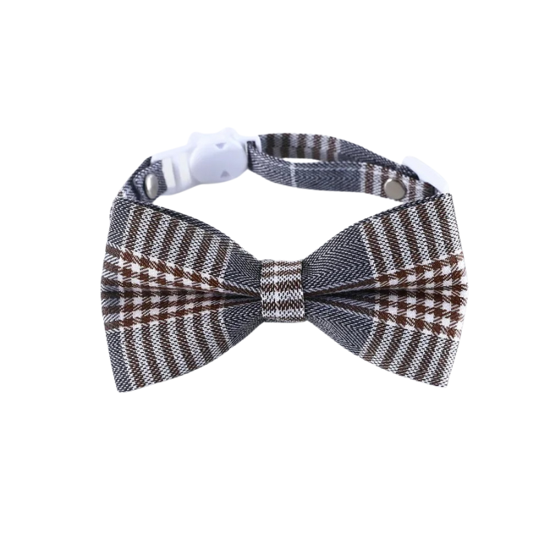Collier/cravate en forme de noeud  élégant et discret pour chat