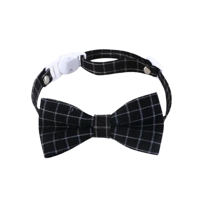 Collier/cravate en forme de noeud  élégant et discret pour chat